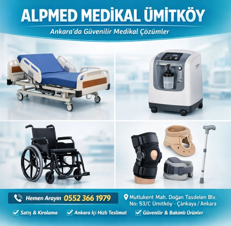 Ankara Çankaya Hasta Yatağı Kiralama ve Medikal Ürünler | Alpmed Medikal Ümitköy 1 image 1
